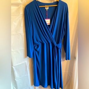 Anne Klein NWT Plus Size Blue Dress